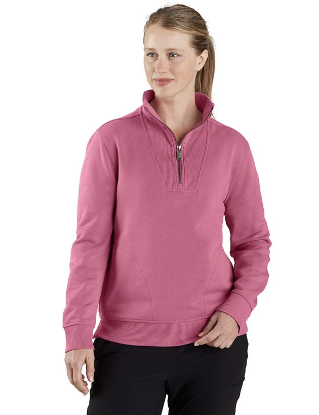 Carhartt Women's TENCEL Fiber Series Relaxed Fit 1/2 Zip Sweatshirt